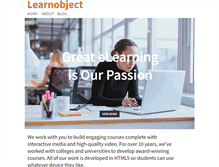 Tablet Screenshot of learnobject.com